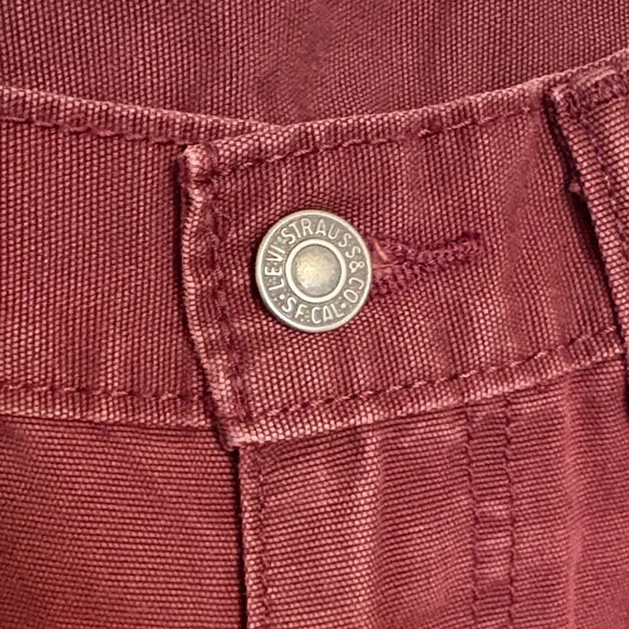 Levi’s 514 Maroon Denim Jeans - Picture 2 of 5